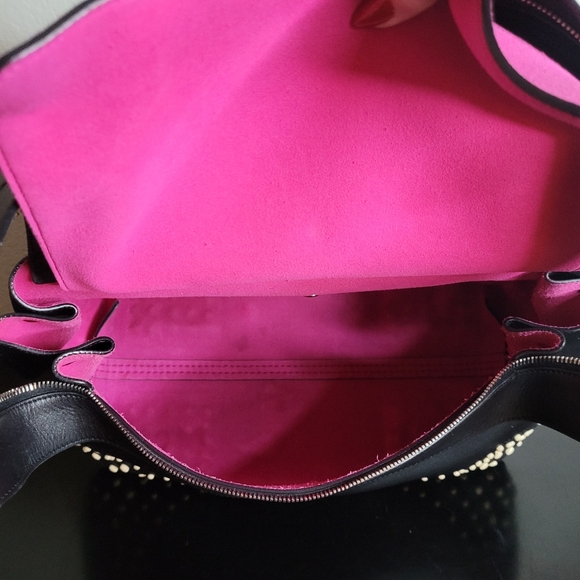 TODS Wave Gommini Black Leather Satchel - Picture 15 of 16